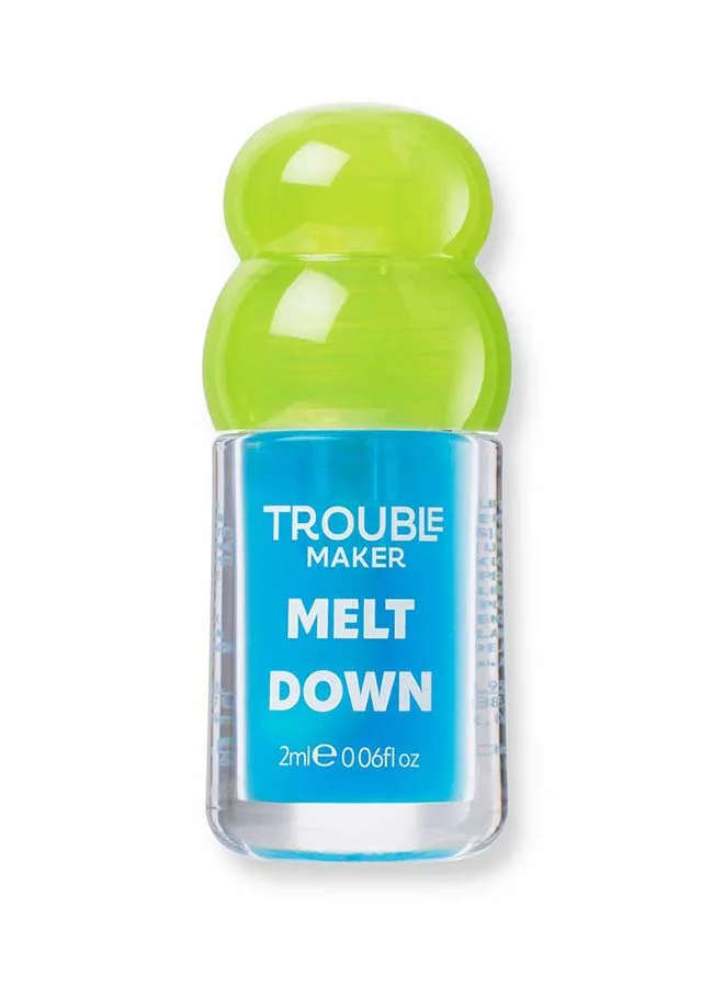 صانع المتاعب Melt Down Lip Oil What A Melt Blue